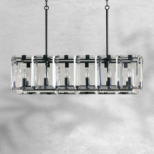 Amaya Rectangular Chandelier 12/16 Light - view 6