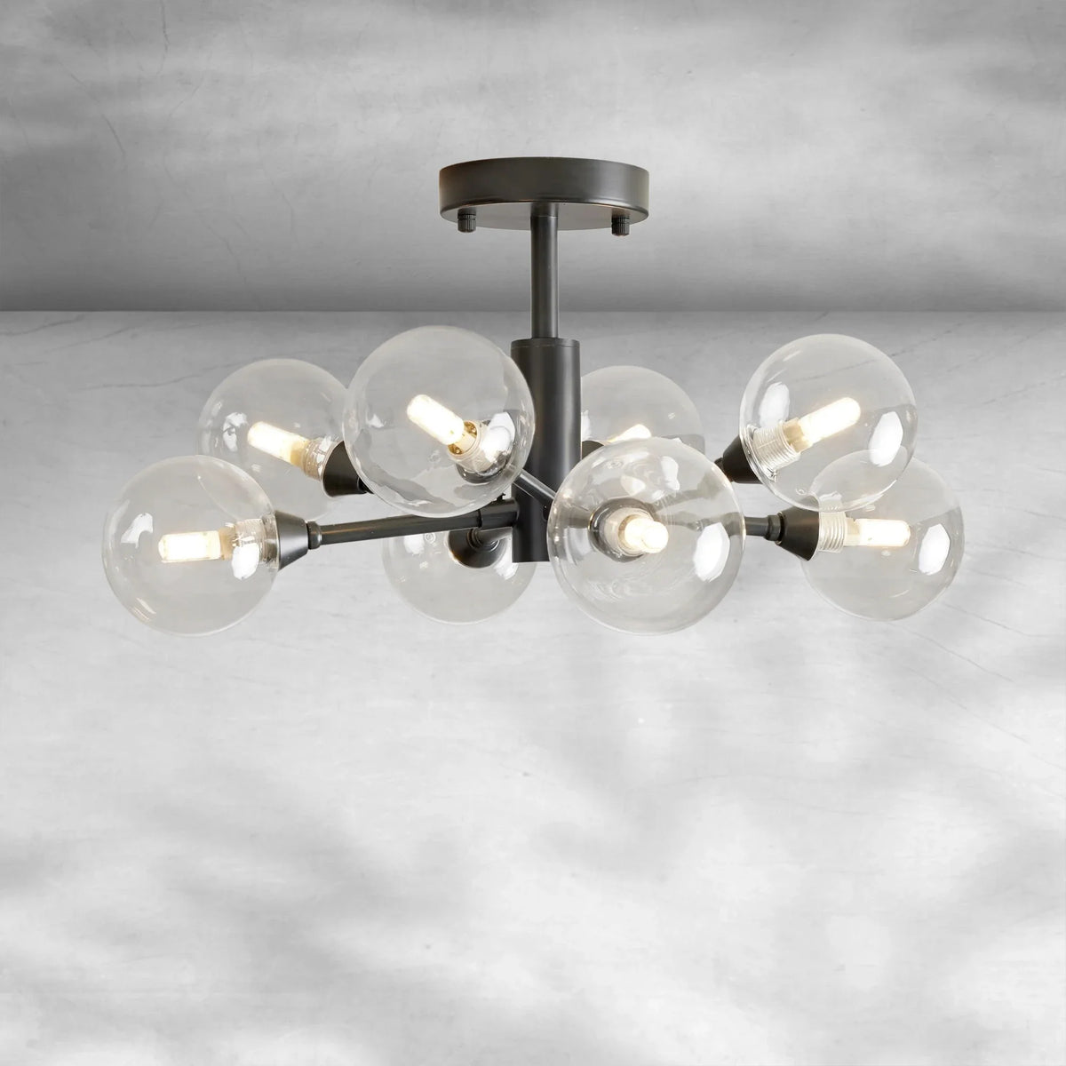 Apollo Moder Glass Ball Flushmount 20''36''47'', flush mount - view 22