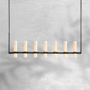 Ravion Linear Milk Glass Chandelier - view 3