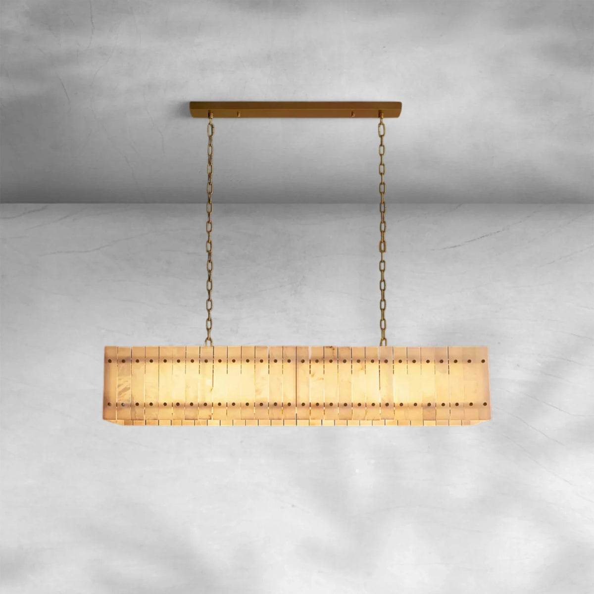 Sienna Marcus Alabaster Linear Chandelier 54''72'' - view 7
