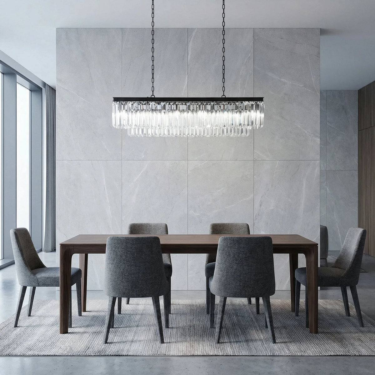 Leyland Tiered Rectangular Chandelier - view 3