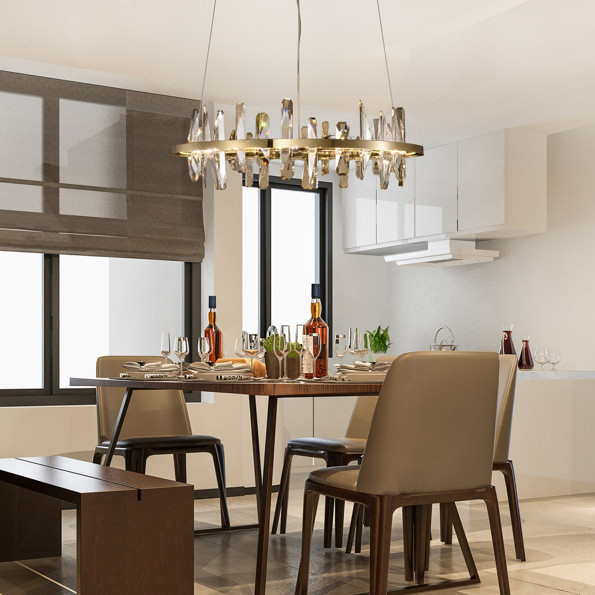 Mira Ring Crystal Chandelier - view 11
