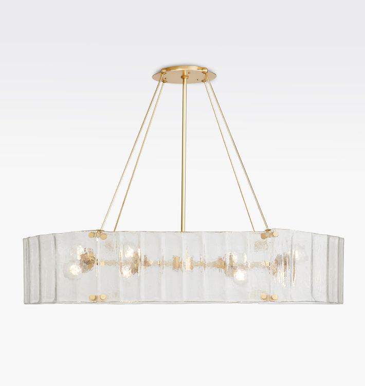 Willamette Glass Linear Chandelier 48'' - view 5