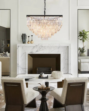 1920s Orion Art Deco Square Chandelier 47" - view 5