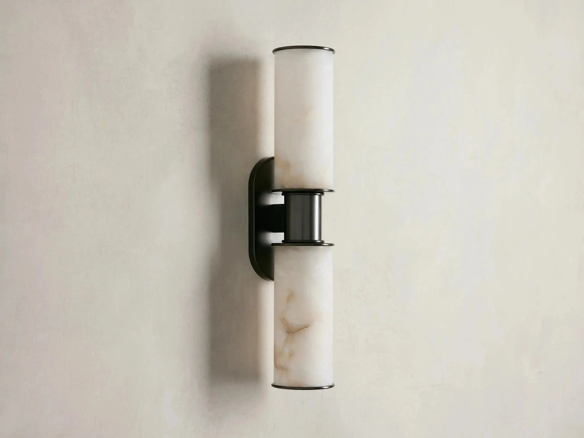 Harlin 2-Light Wall Sconce in Alabaster - view 11
