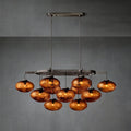 Coraline Smoke Glass Linear Chandelier 54"