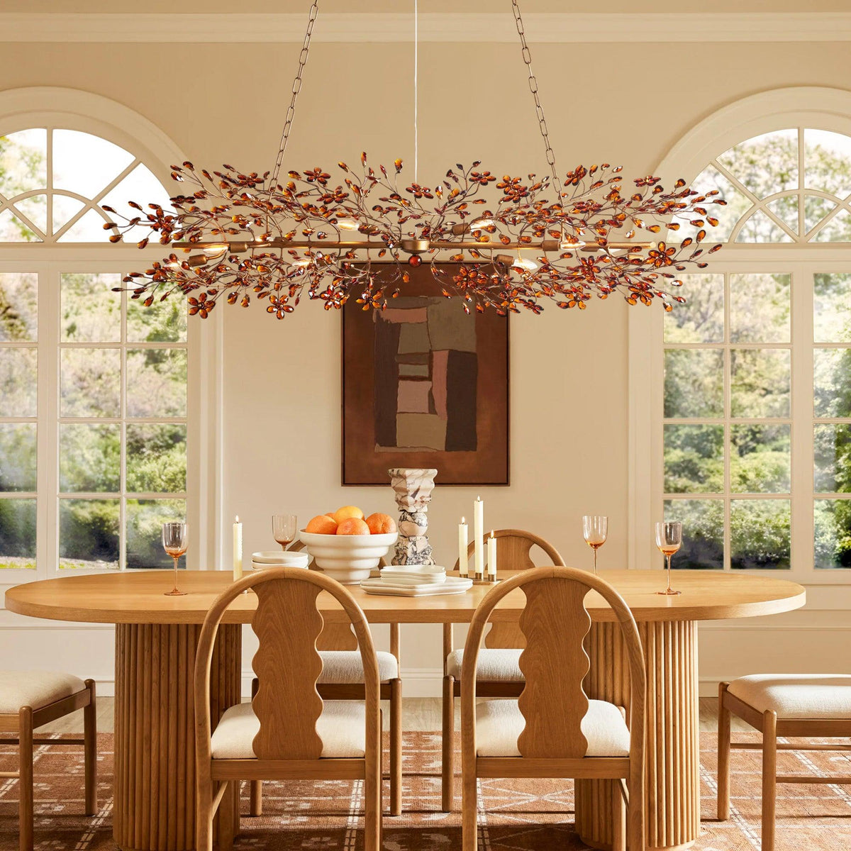 Fiore Linear Chandelier 43"51"68" - view 3