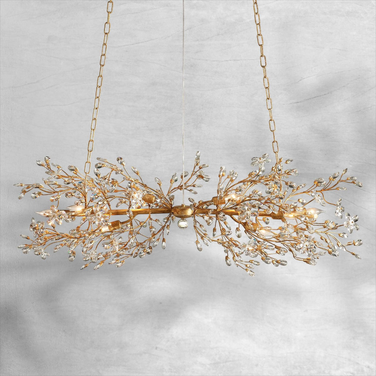 Fiore Linear Chandelier 43"51"68" - view 10