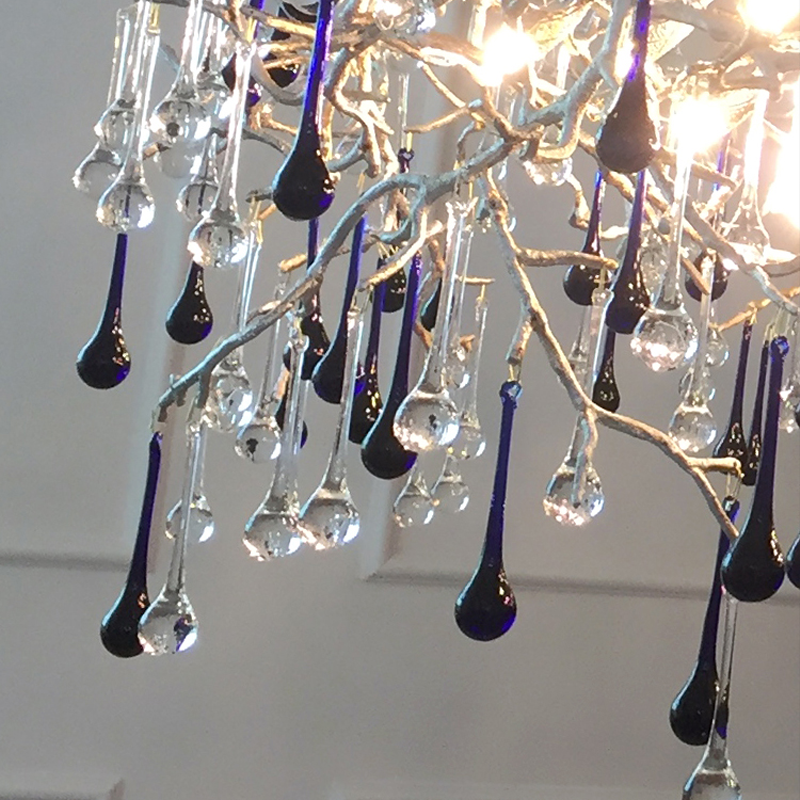 Avis Crystal Raindrop Branch Chandelier