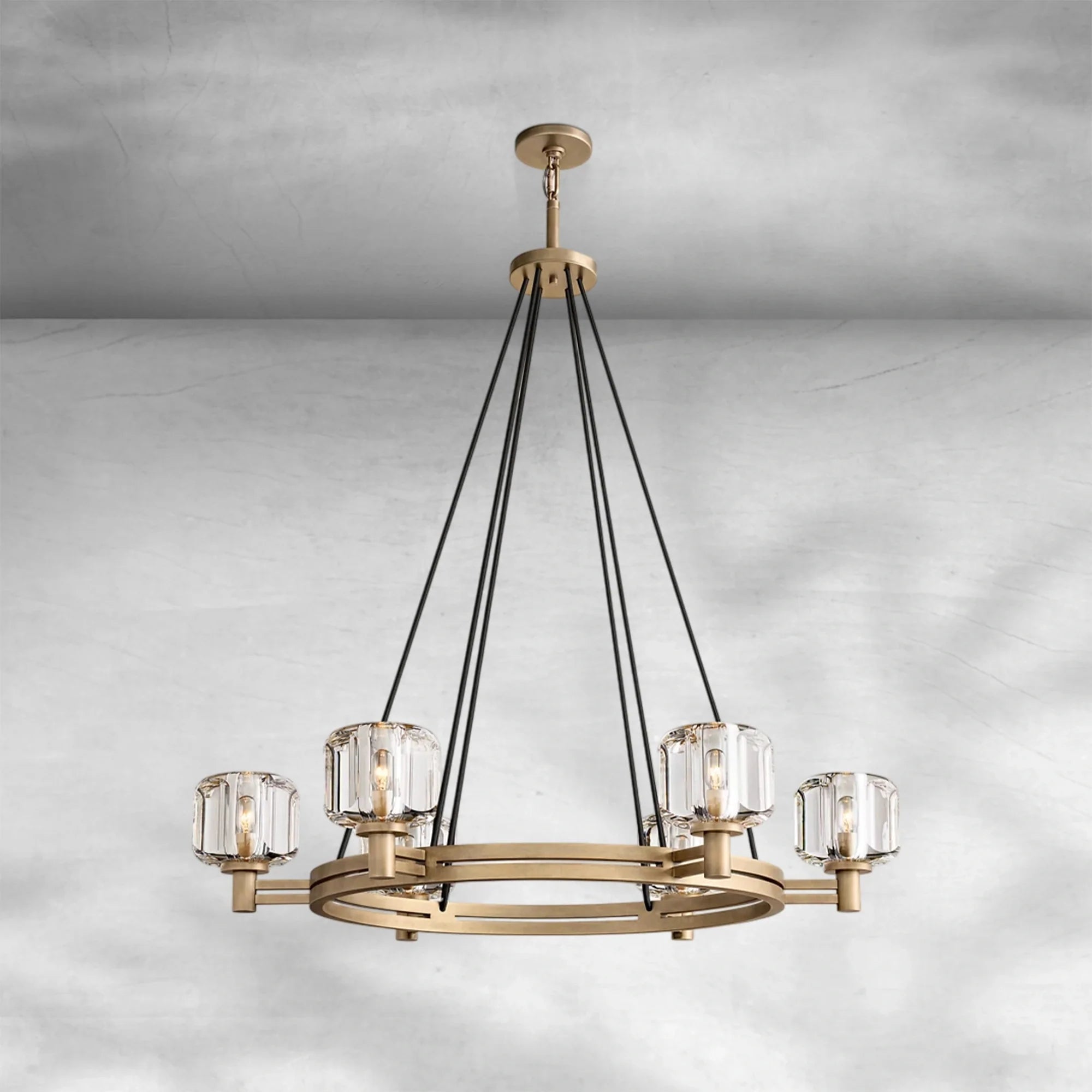 Delume Round Chandelier 36"48"60"