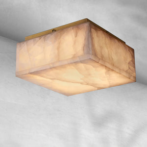 Riora Calcite Square Flushmount 6"10"14", flush mount - view 10
