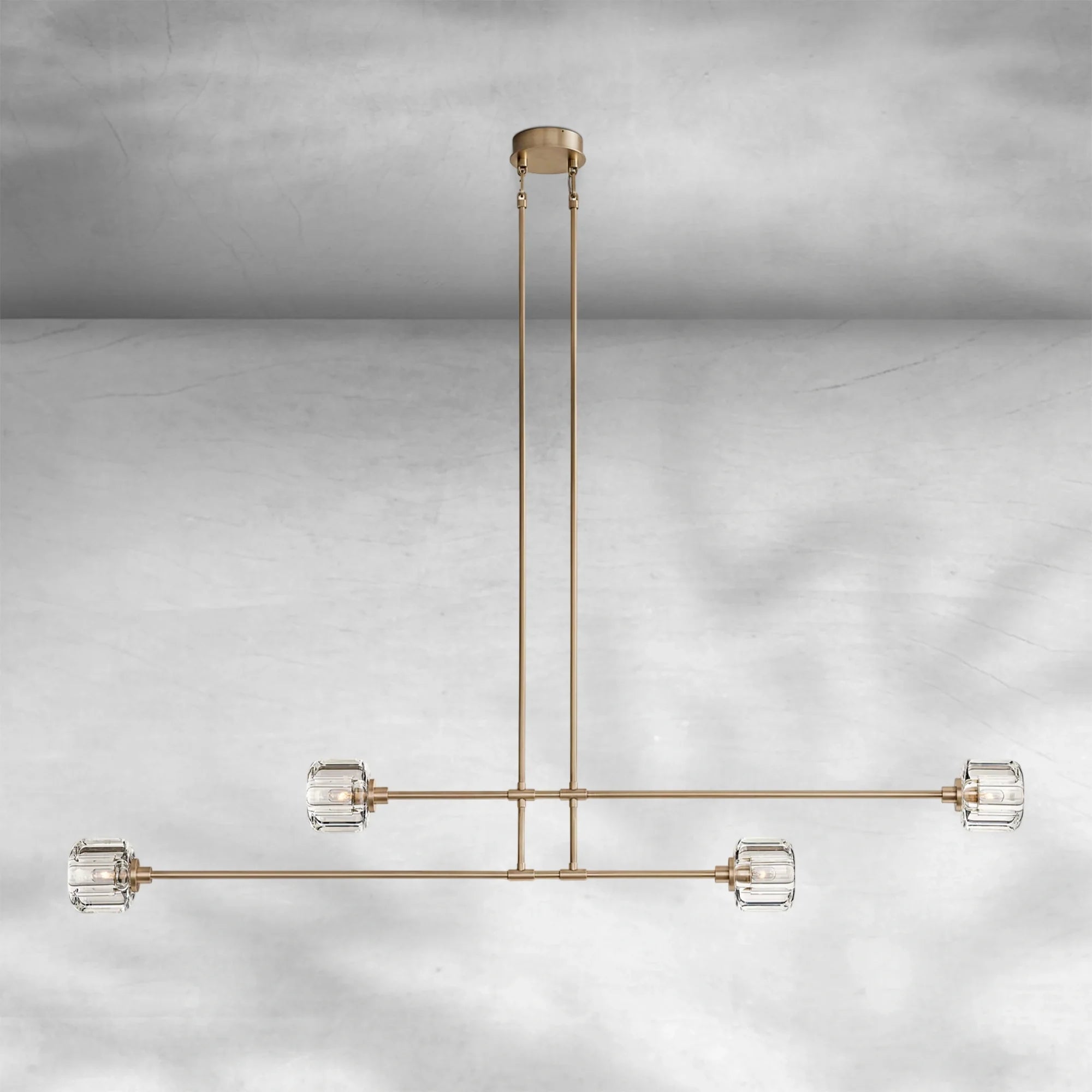 Delume Mobile Linear Chandelier 54" 72"