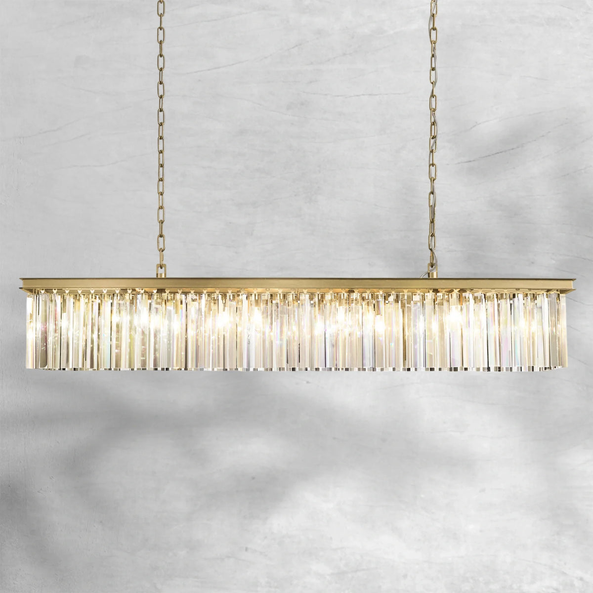 Riel Rectangular Chandelier 59"