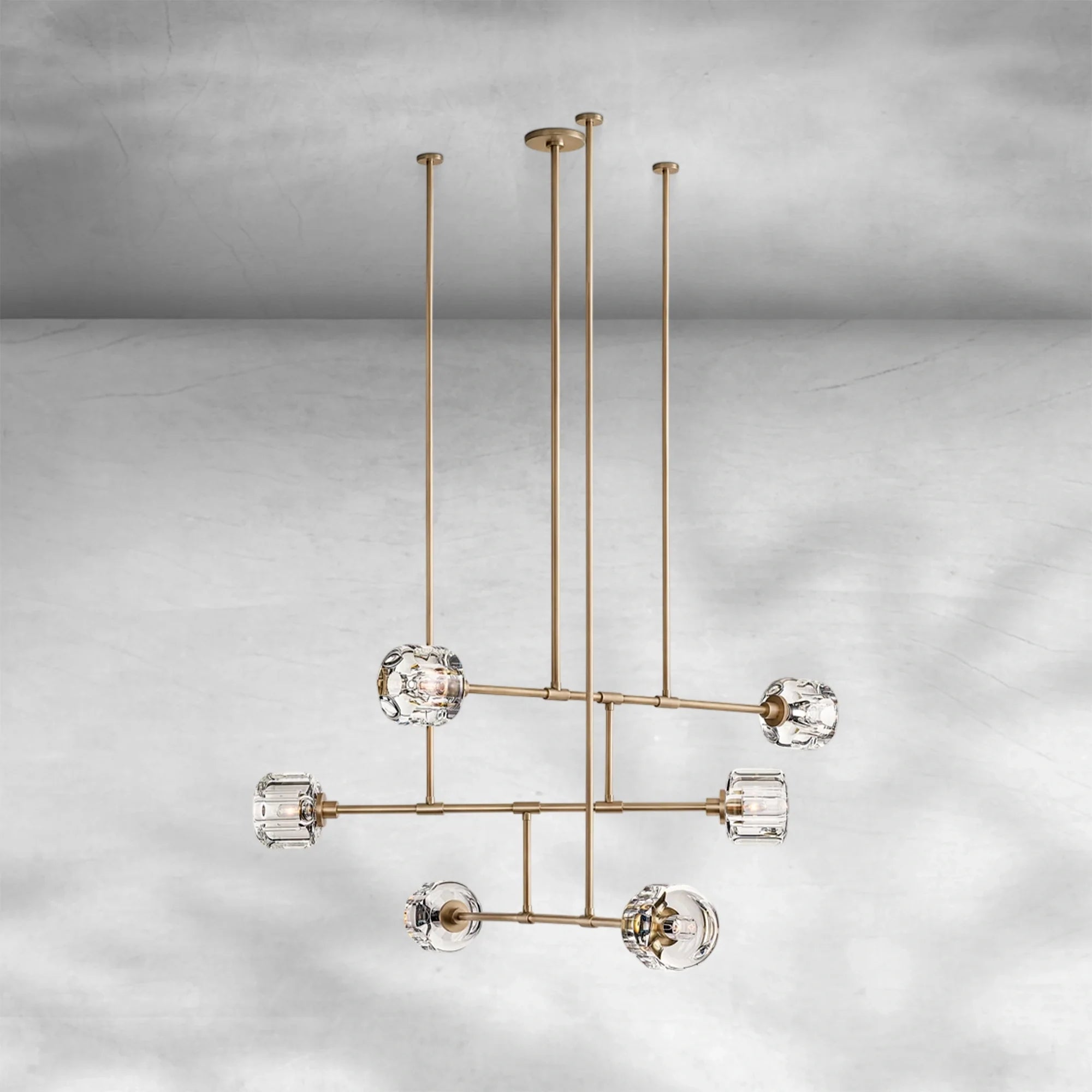 Delume Mobile Round Chandelier 48" 62"