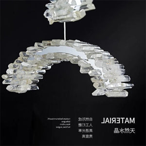 Rainbow Modern Rock Crystal Staircase Chandelier - view 3