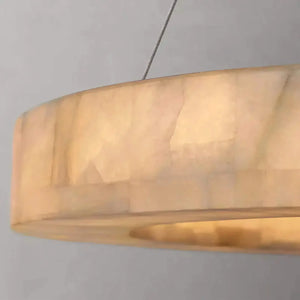 OLYRA 3-TIER ROUND ALABASTER CHANDELIER 39" 47" 59"D, three-tier - view 5