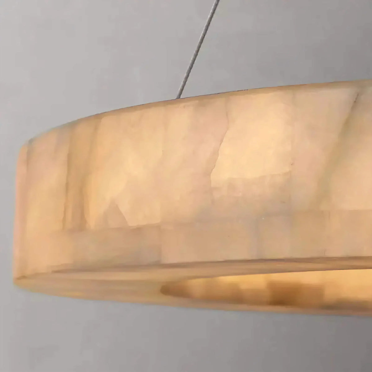 OLYRA 3-TIER ROUND ALABASTER CHANDELIER 39" 47" 59"D, three-tier - view 5