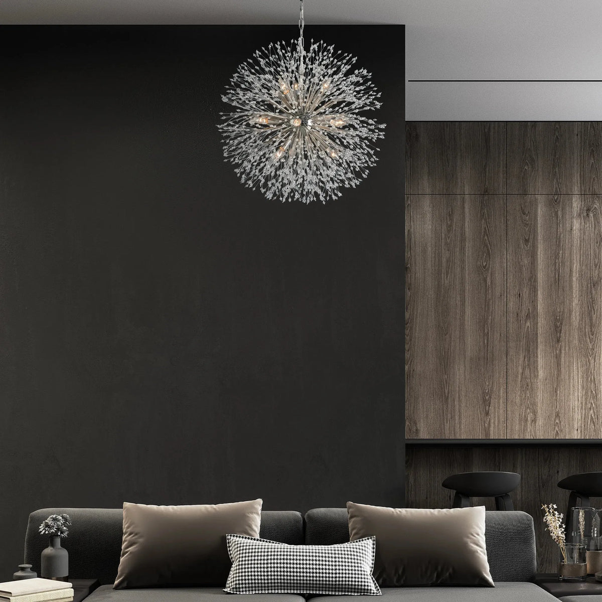 Dandelion Round Chandelier 22"30"43" - view 3