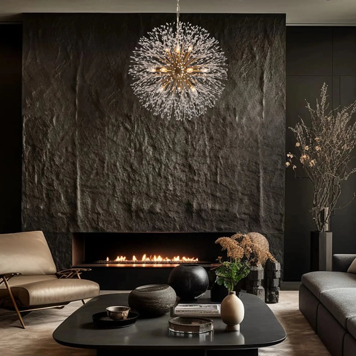 Dandelion Round Chandelier 22"30"43" - view 2