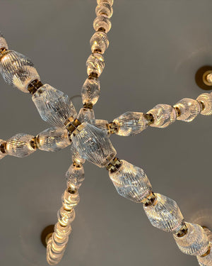 Creative Glass Pearl Necklace Pendnat Chandelier for Living/Dining Room/Staircase - view 13