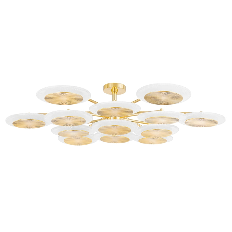 Ovo Ice Glass Round Chandelier 56.75" - view 2