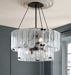 Willamette Glass Round Chandelier 2-Tier 32'', two-tier - view 17