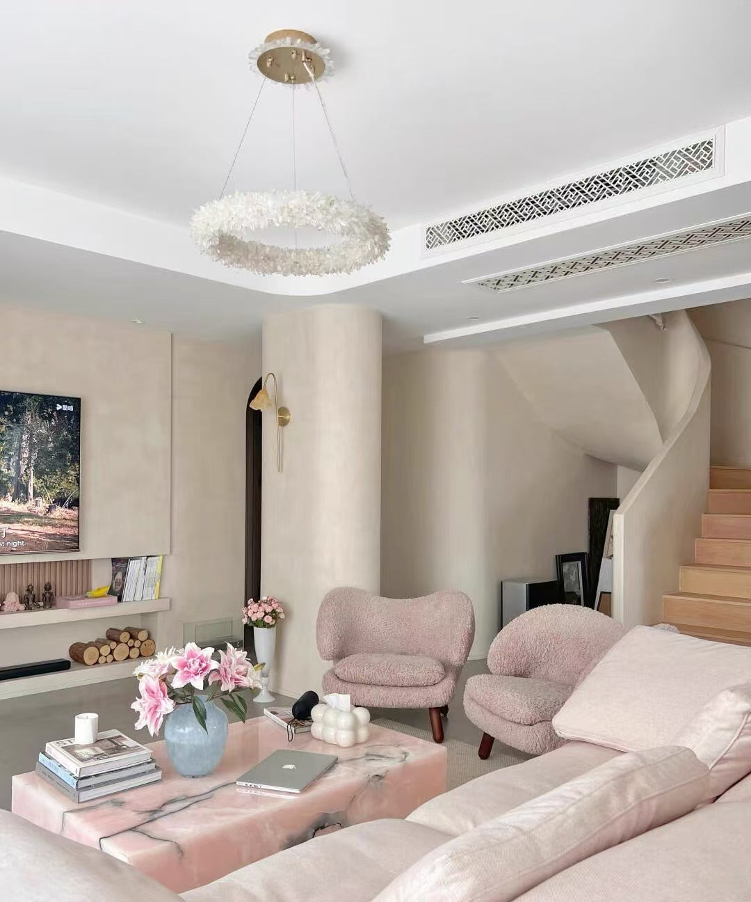 Modern Round/Oval/Linear/Square Natural Crystal Chandelier - view 13