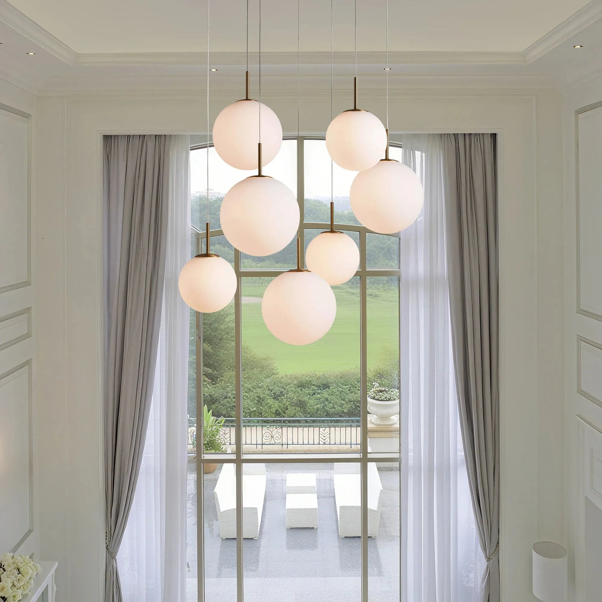 Casen Round Chandelier 20''28''34''43'' - view 8