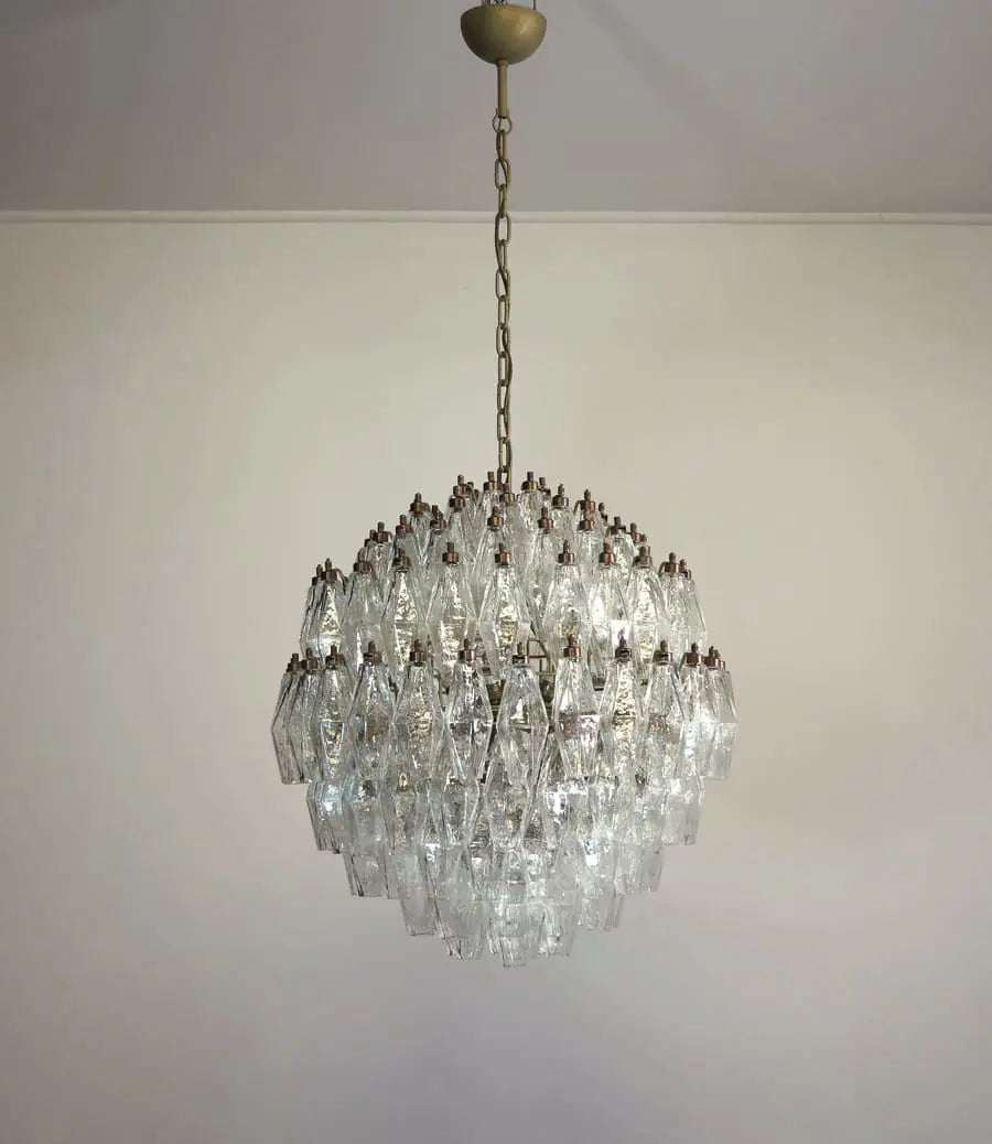 Murano-Style Chandelier – 140 glasses – Transparent