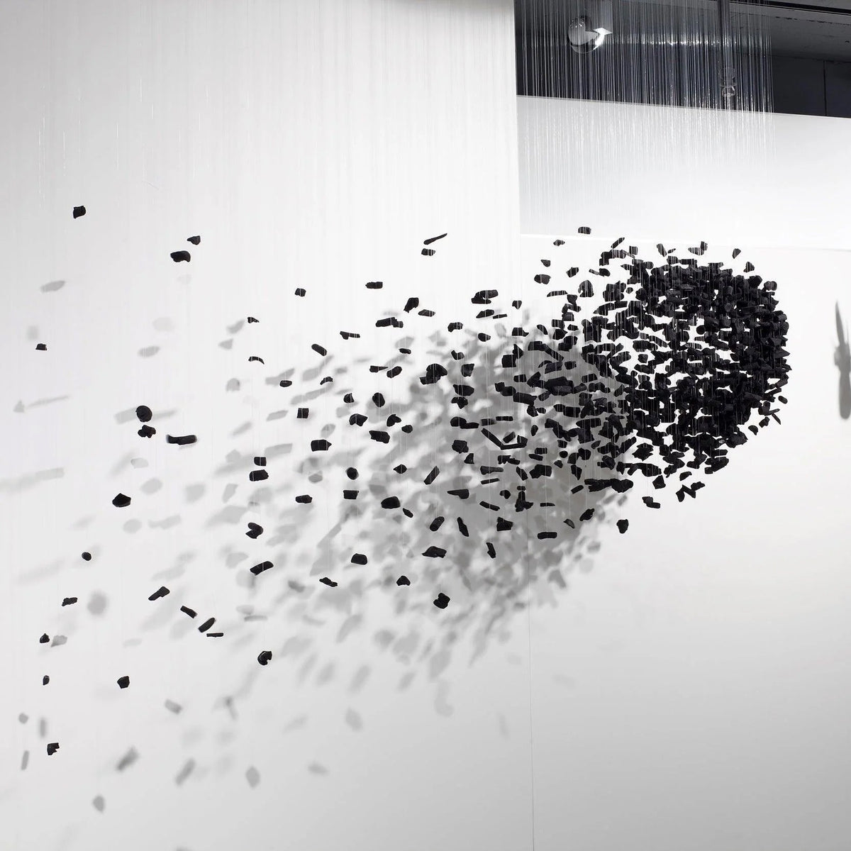 Charcoal Cascade Pixel Chandelier - view 27