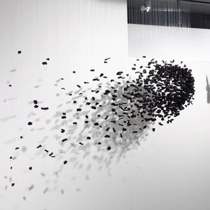 Charcoal Cascade Pixel Chandelier - view 27