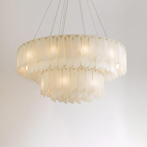 Alabaster Cascade Tiered Chandelier 27.6 - view 4