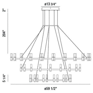 Iridesa 3 Tier Chandelier, three-tier - view 2