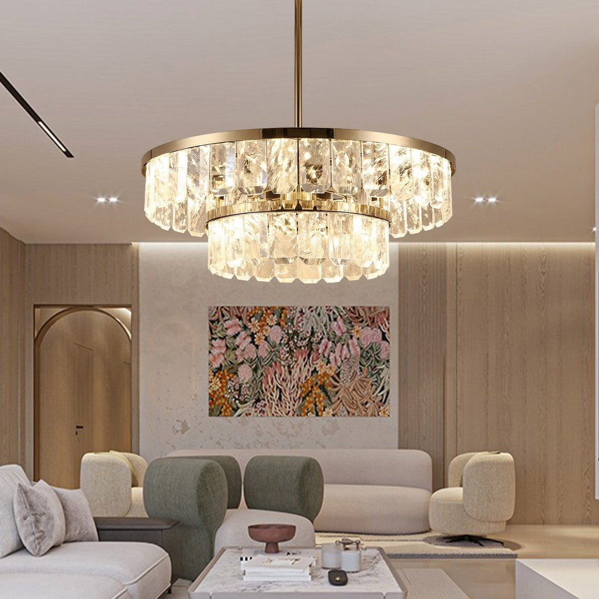 Selene Linear Crystal Chandelier - view 19