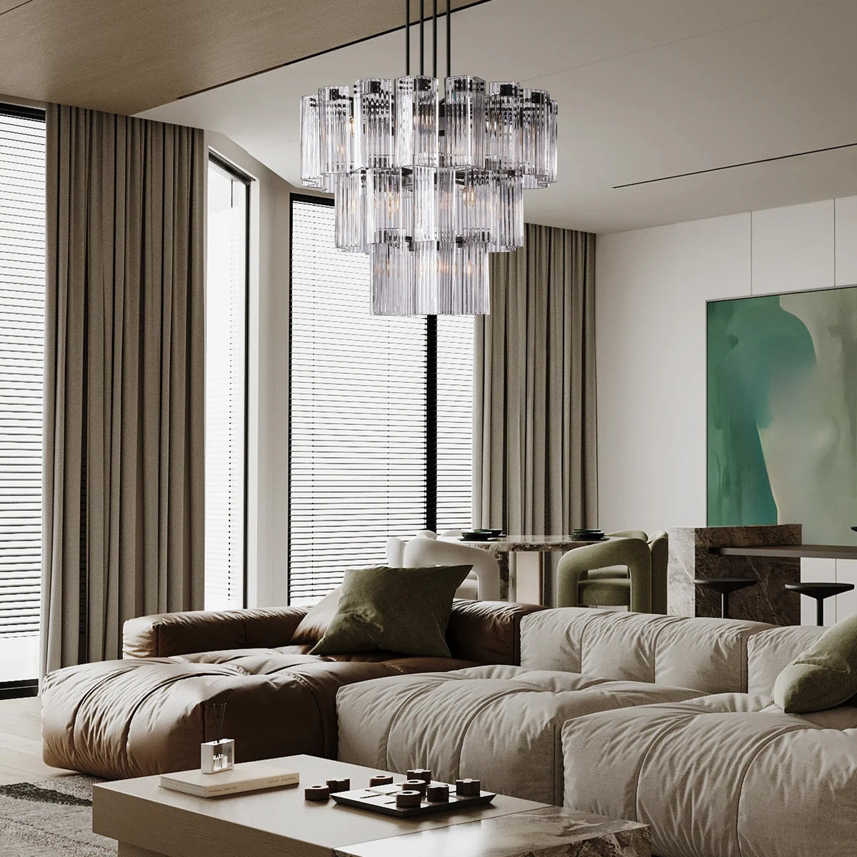 Delsie Round Chandelier 38''48''60'' - view 8