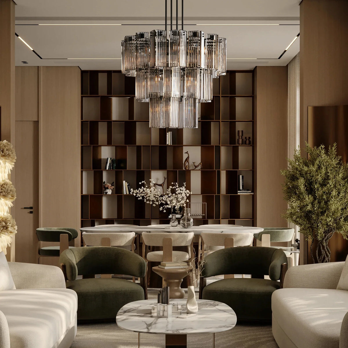 Delsie Round Chandelier 38''48''60'' - view 7