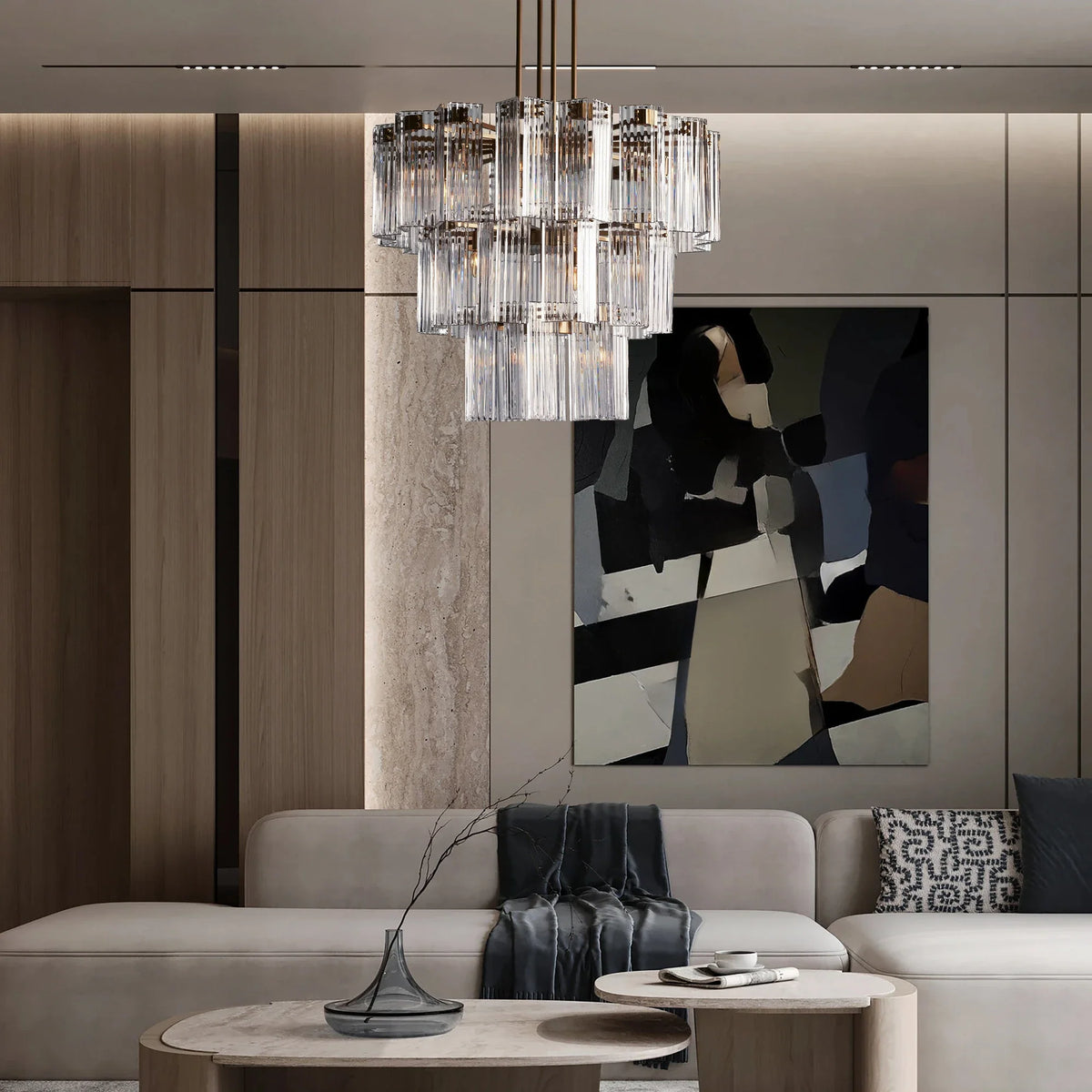 Delsie Round Chandelier 38''48''60'' - view 10