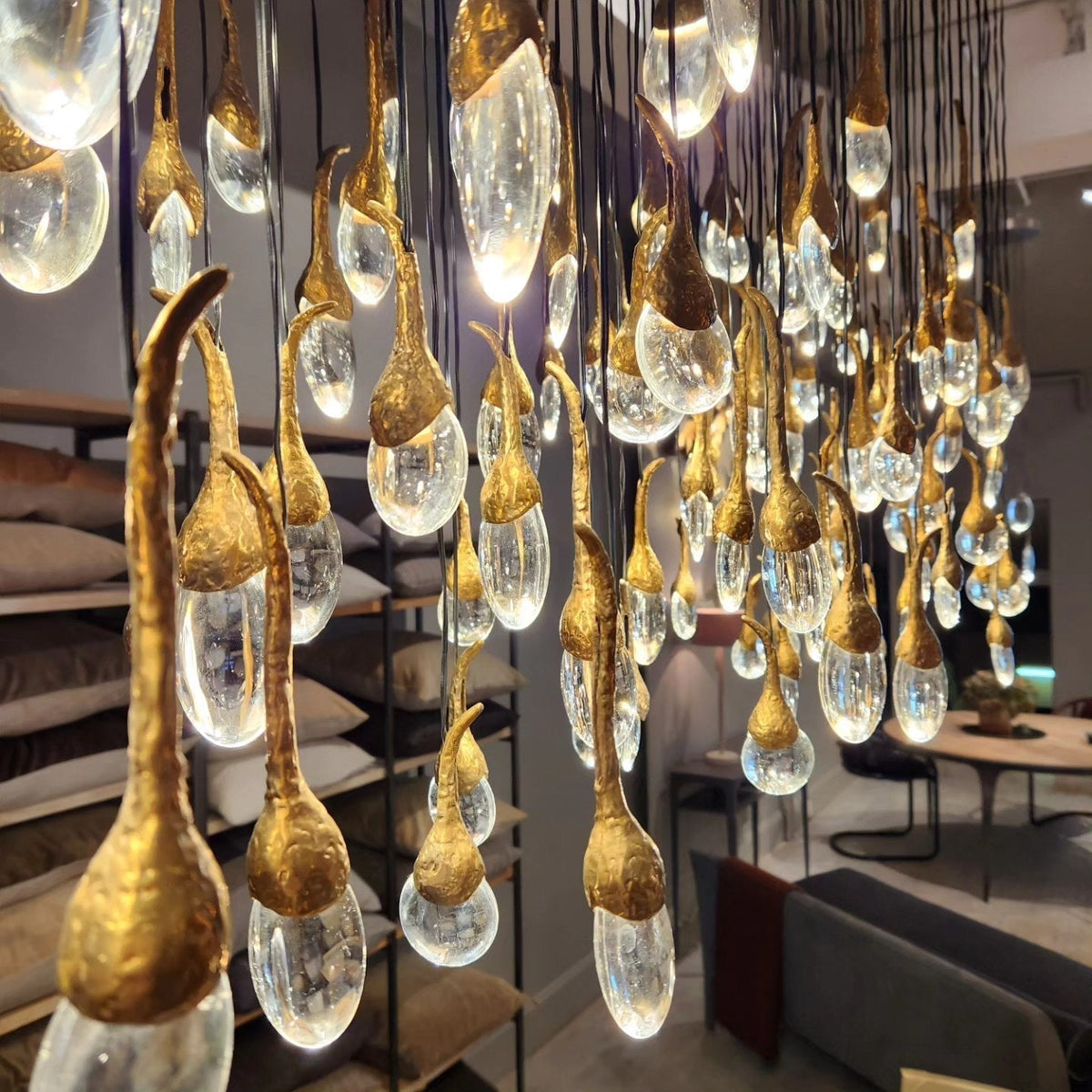 Modern Creative Seed Crystal Chandelier for Dining Room - view 2