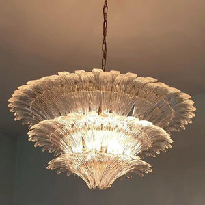 Flower Blossom Art Glass Chandelier for Living Room/Bedroom - view 6
