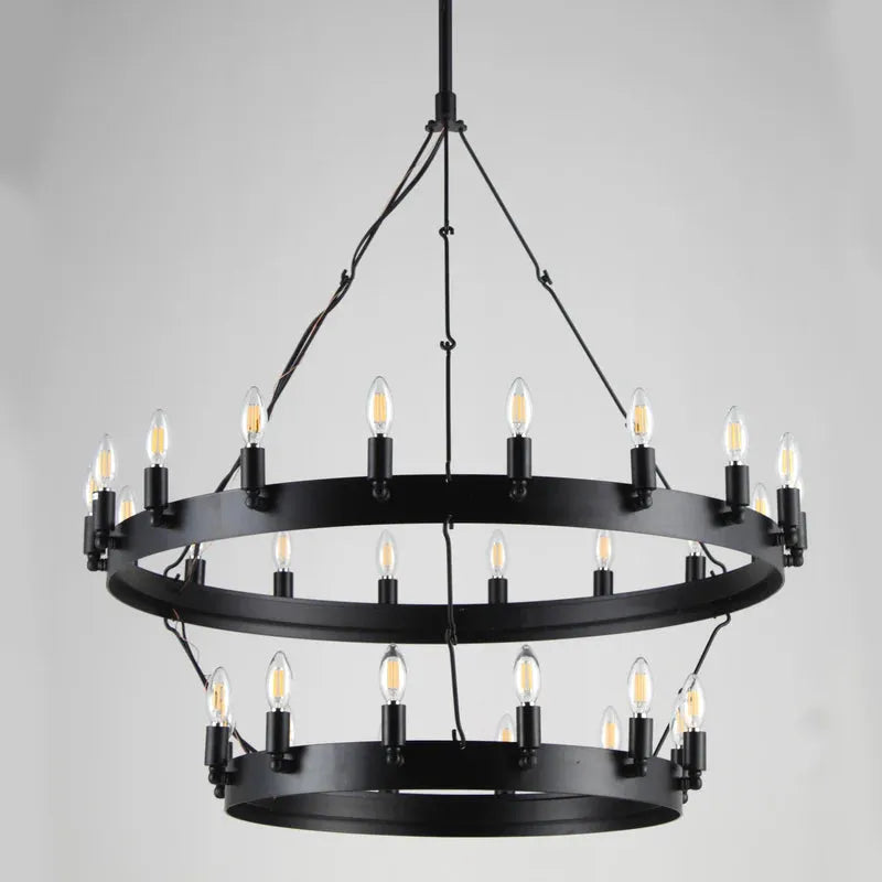 Celestine Vintage Candelabra 2-Tier Chandelier