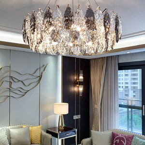 Luxirious Leaf Ring Chandelier 39"
