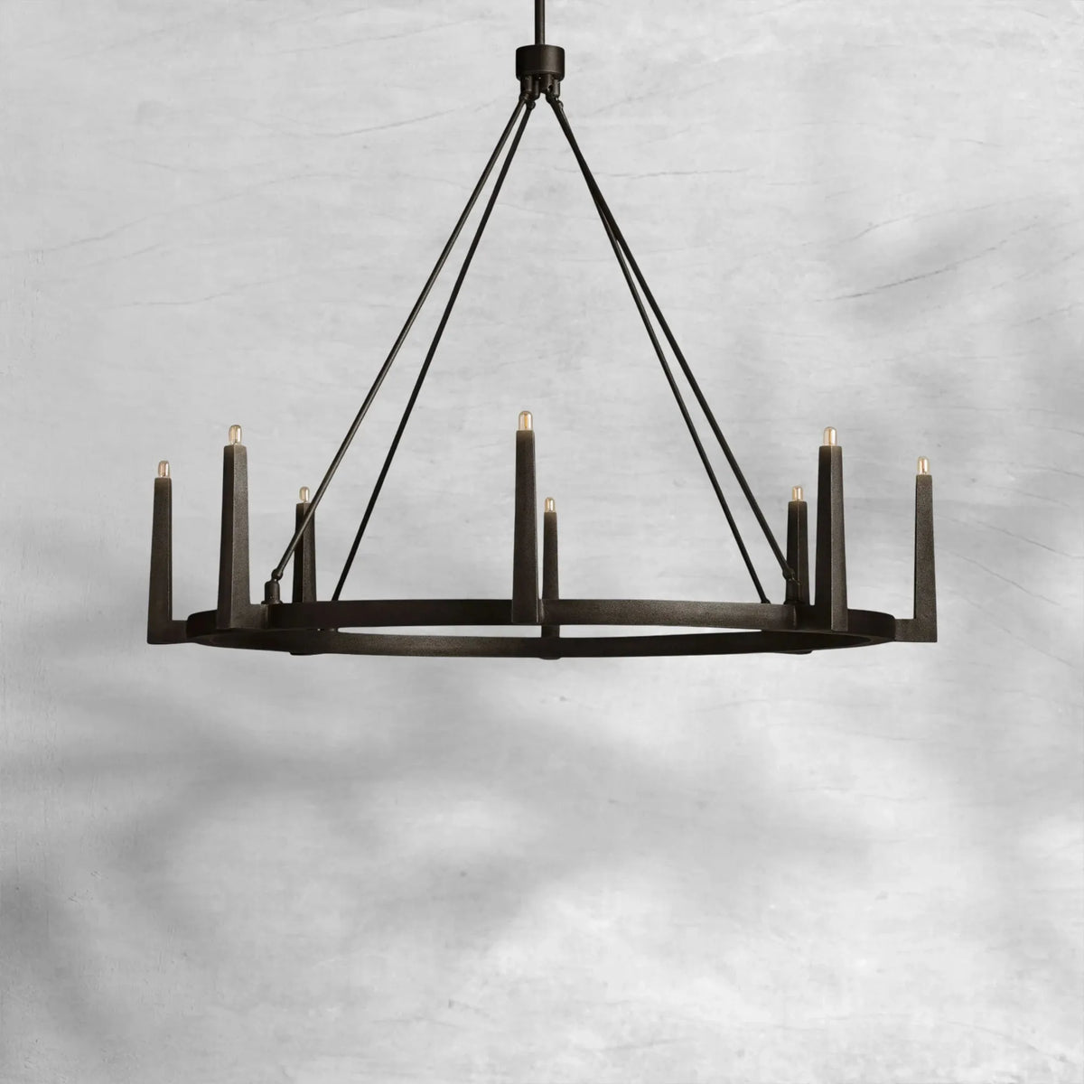 Emmet Round Chandelier 42''54'' - view 6