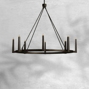 Emmet Round Chandelier 42''54'' - view 6