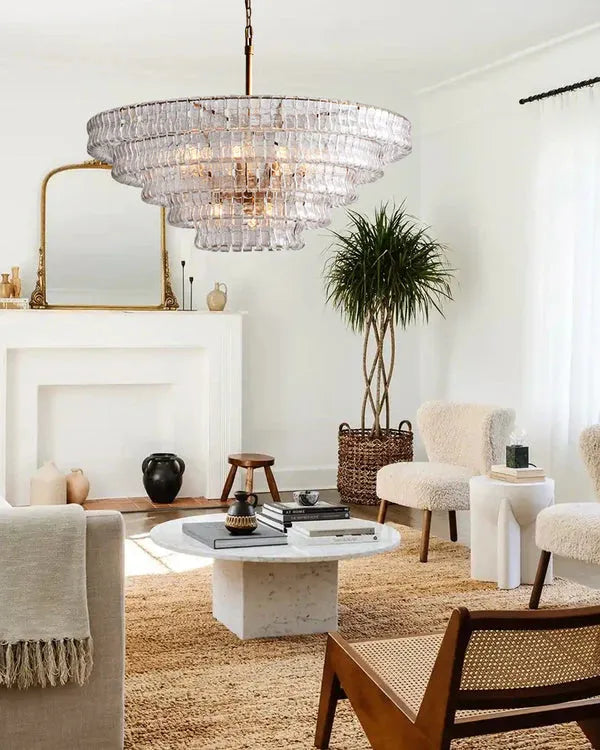 Ghiaccio Round Chandelier 24"36"48"60" - view 9