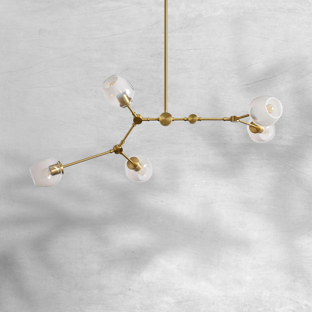 Covington Horizontal White Globe Branching Bubble Chandelier - view 6