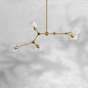 Covington Horizontal White Globe Branching Bubble Chandelier - view 6