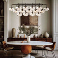 Coraline Clear Glass Linear Chandelier 54"