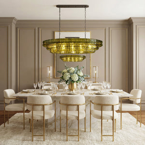 Glacien Oval Chandelier 54"W/65"W - view 11