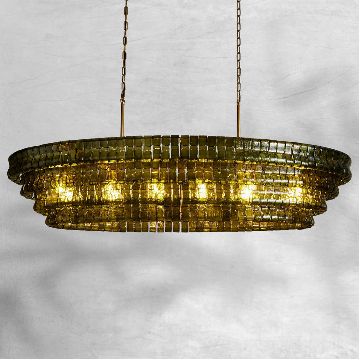 Glacien Oval Chandelier 54"W/65"W - view 38