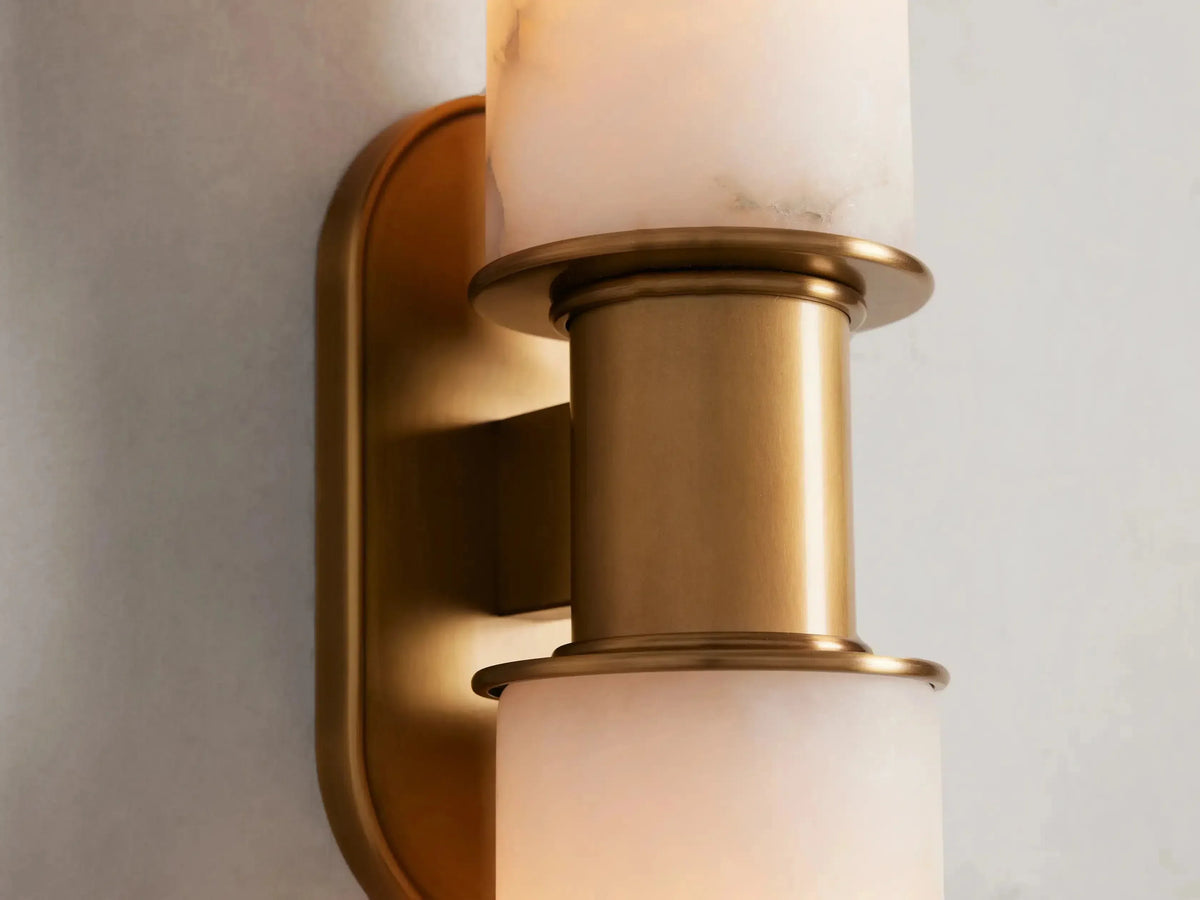 Harlin 2-Light Wall Sconce in Alabaster - view 6